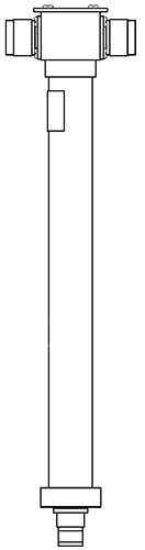 4-way scaled power divider, specify centre frequency and 10% at -26dB, N-type female input, 2 x N-male outputs, 500W – incl. mount clamps